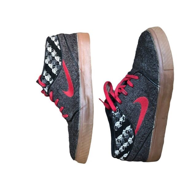 Rare 2014 Nike Sb Stefan Janoski Mid Warmth Black Red Size 11 - Picture 2 of 15